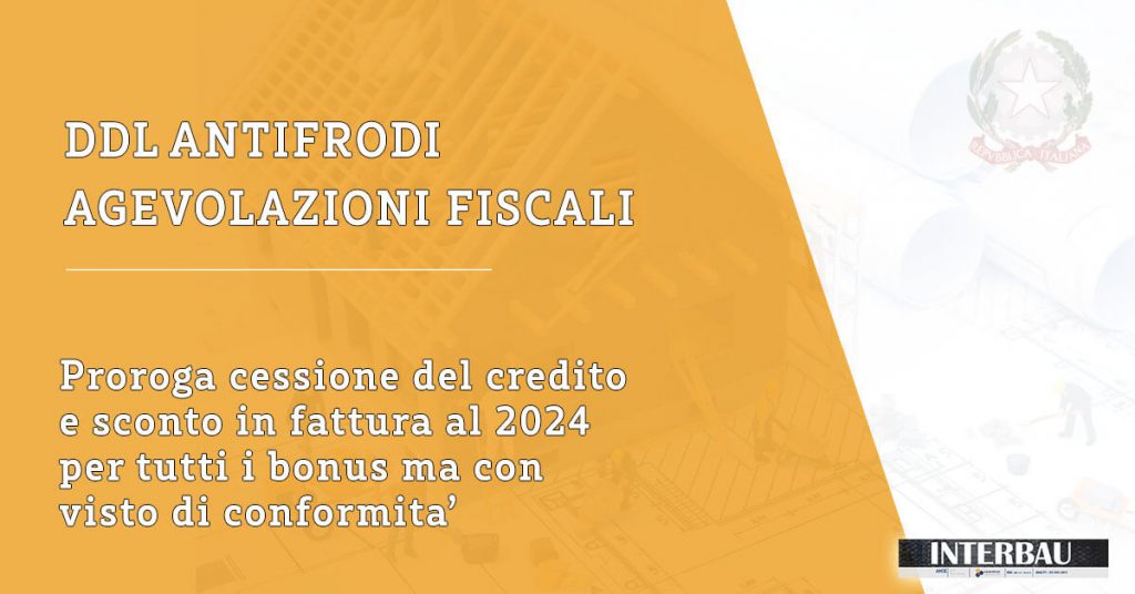 Proroga Cessione Del Credito E Sconto In Fattura Al 2024 Per Tutti I ...